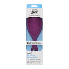 Purple Wet Brush original detangler in retail package with oval brush head