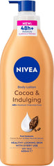 NIVEA Cocoa & Indulging body lotion bottle with pump, 400 ml