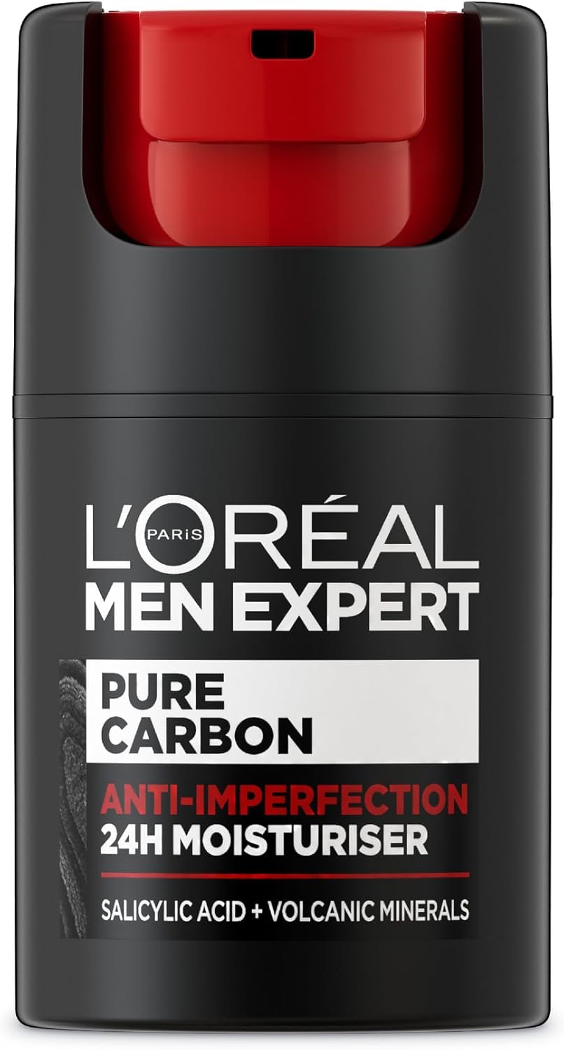 L’Oréal Men Expert Pure Carbon anti-imperfection 24h moisturiser, 50ml bottle