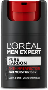 L’Oréal Men Expert Pure Carbon anti-imperfection 24h moisturiser, 50ml bottle