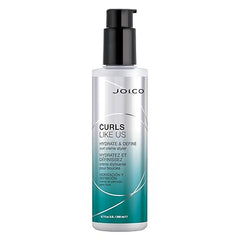 Joico Curls Like Us curl defining creme styler bottle, turquoise label, black pump
