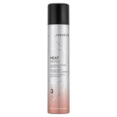 Heat Hero thermal protector spray bottle, silver and black cap, pink tinted label