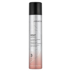 Heat Hero thermal protector spray bottle, silver and black cap, pink tinted label