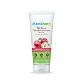 Mamaearth oil-free face moisturizer tube, white with green label