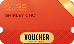 Hair & beauty voucher card labeled VOUCHER, valid for 36 months