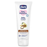 Chicco Baby Moments baby cream tube, white with avocado and argan oil graphics