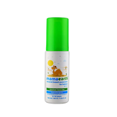 Mineral-based sunscreen bottle with green cap and baby-themed front label