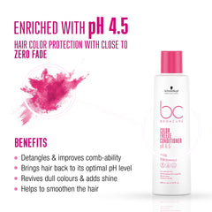 Schwarzkopf BC Bonacure Color Freeze pH 4.5 conditioner bottle with pink cap