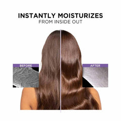 Hyaluron Moisture shampoo promo: before-and-after hair