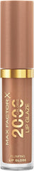 Bronze-nude lip gloss tube with gold band, shade 165 Silk Sheets