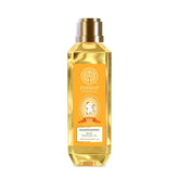 Baby head massage oil bottle with gold cap, amber label, 200 ml