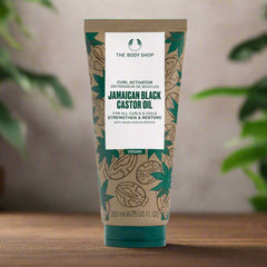 The Body Shop Jamaican Black Castor Oil curl activator tube, 200 ml, teal cap
