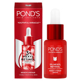 Retinol complex serum with red bottle and matching product box