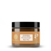 Nourishing facial scrub jar with black sesame and jaggery, 50 g.