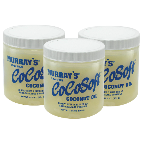 MURRAY'S Cocosoft Coconut Oil trio bundle, three white-lidded jars