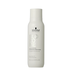 Schwarzkopf Blondme Bond Repair nourishing conditioner bottle, white plastic, 250 ml
