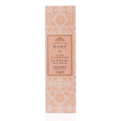 Rose water face and body mist box, light peach floral print