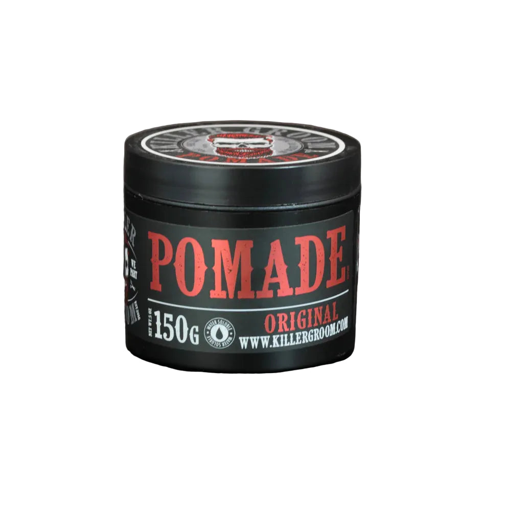 Killer Groom Original pomade 150g jar, black container with red and white label