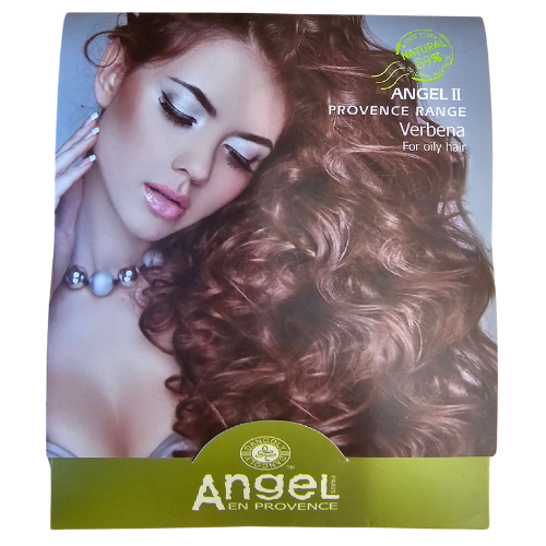 Angel Verbena Oil Control Shampoo sachet, 8ml, green foil packet for oily hair