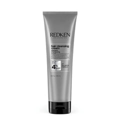 Redken hair cleansing cream shampoo tube, silver with black cap, 250 ml