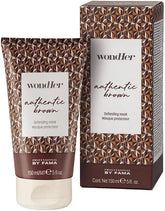 Wondher authentic brown defending mask set with tube and patterned box, 150ml
