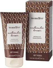 Wondher authentic brown defending mask set with tube and patterned box, 150ml
