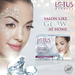 Radiant Diamond facial kit packaging with model face and smaller kit box