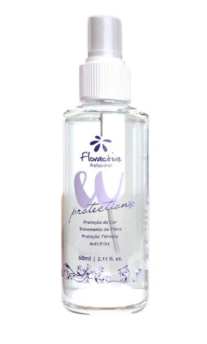 Thermal protection spray bottle, clear liquid with white nozzle cap, 60 ml