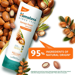 Himalaya Damage Repair Argan Oil Conditioner tube with 95% natural origin badge
