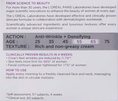 Cream box back panel with action, age, texture, and how to use text