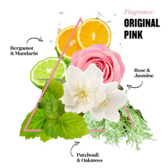 Fragrance ingredients graphic for Original Pink body scrub