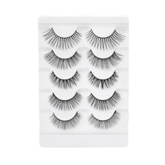 3D false eyelashes tray with six reusable lash pairs in Dream shade