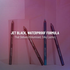 Waterproof gel kajal eyeliner pencils in dark shades, including black and blue