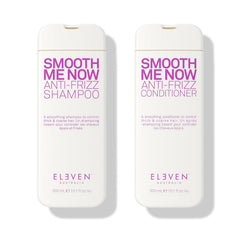 Eleven Australia Smooth Me Now anti-frizz shampoo & conditioner bottles, 300ml