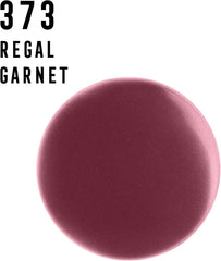Burgundy nail polish shade swatch circle with fine shimmer