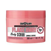 Soap & Glory Flake Away body scrub jar, pink, 300 ml