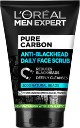 Face scrub tube: Pure Carbon anti-blackhead daily scrub, 100 ml.