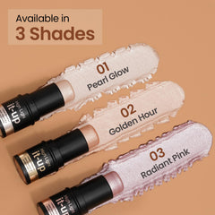 High Light it-up highlighter stick shade 02 Golden Hour with swatches