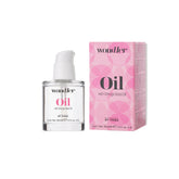 Wondher Oil 50 ml bottle with orange seed oil box; clear bottle, pink label