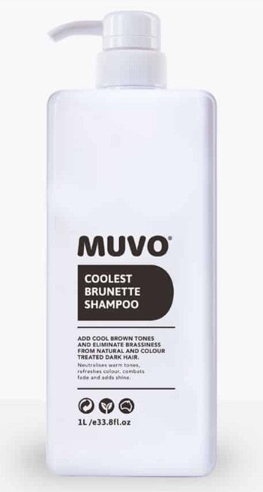 Muvo Coolest Brunette Shampoo 1L bottle with pump