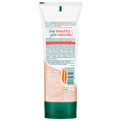 Himalaya Kesar face wash tube, back label with barcode and ingredient text