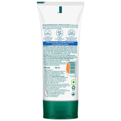 Himalaya face wash tube back view, white label with directions and ingredient text, 50 ml