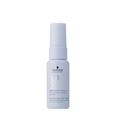 Schwarzkopf Blondme purple toning drops bottle, pale blue pump top, 30 ml