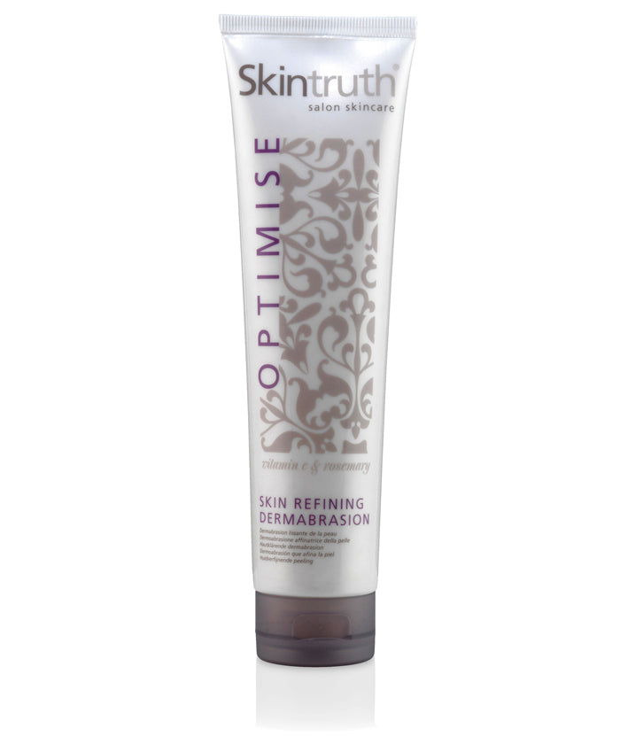 Skintruth skin refining dermabrasion tube, silver-white with flip-top cap