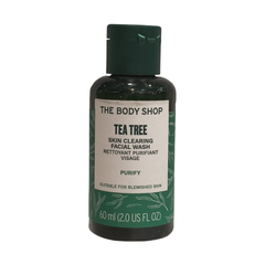 The Body Shop tea tree skin clearing facial wash bottle, 60 ml