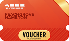 Kess Express voucher card for PEACHGROVE HAMILTON, valid for 36 months