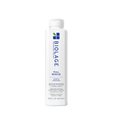 Biolage Full Rescue Shampoo bottle, white with blue and green label