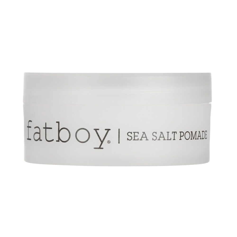 Fatboy Sea Salt Pomade 75g jar with front label, white lid and cream jar