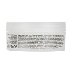 Fatboy Sea Salt Pomade 75g jar back label with directions and ingredients text