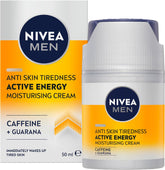 NIVEA MEN Active Energy moisturising cream 50 ml jar with product box